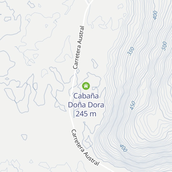 Map of Cabaña Doña Dora