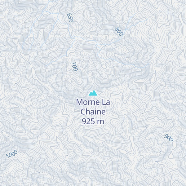 Map of Morne La Chaine