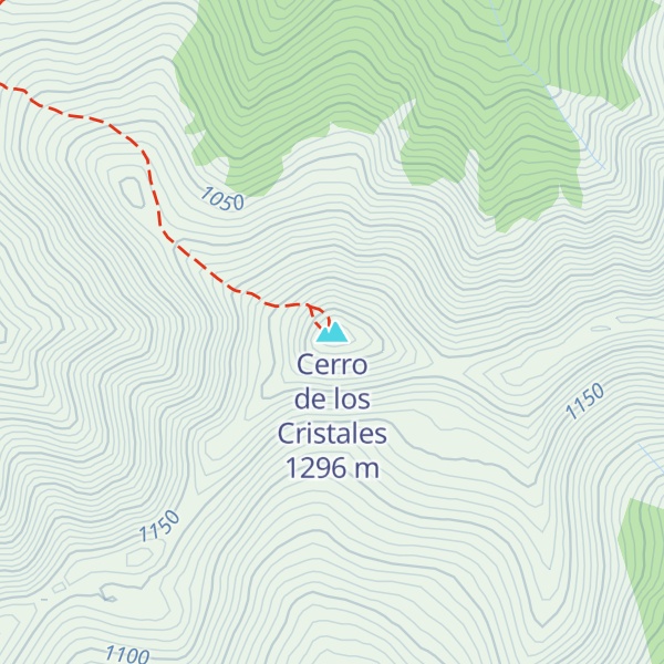 Map of Cerro de los Cristales