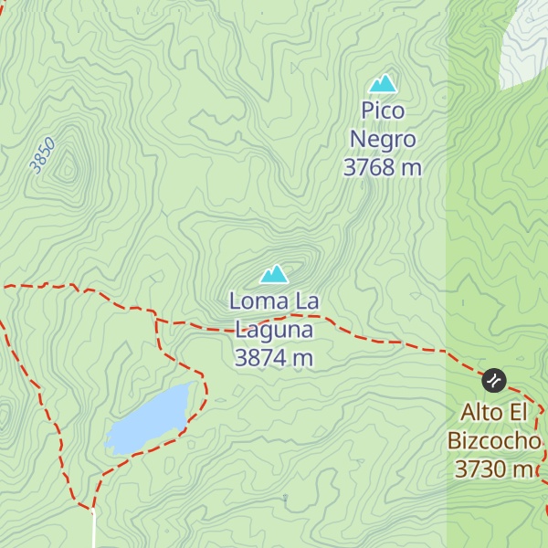 Map of Loma La Laguna
