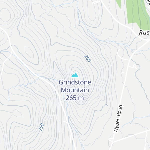 Map of Grindstone Mountain