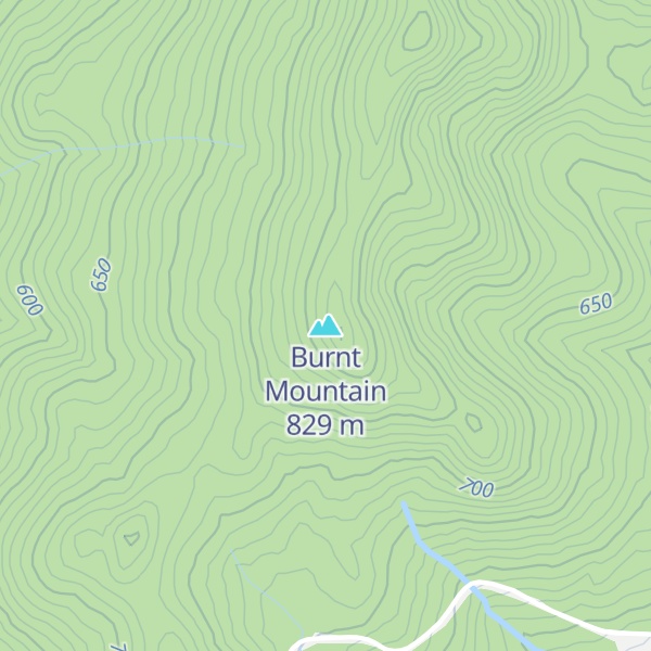 Map of Burnt Mountain