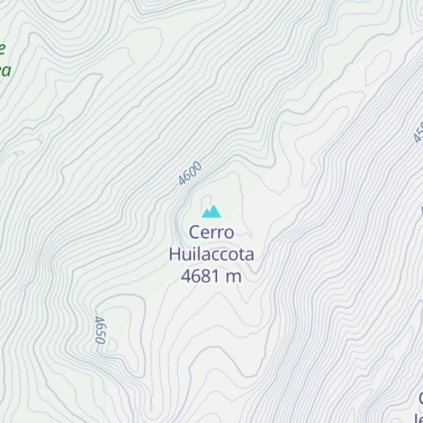 Map of Cerro Huilaccota