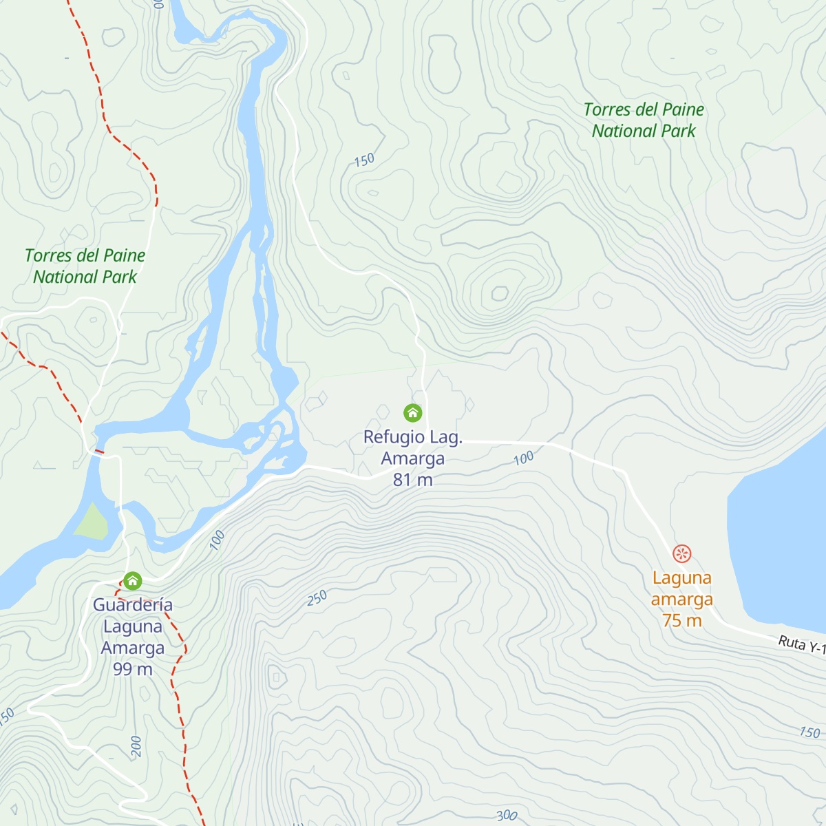 Refugio Lag. Amarga map