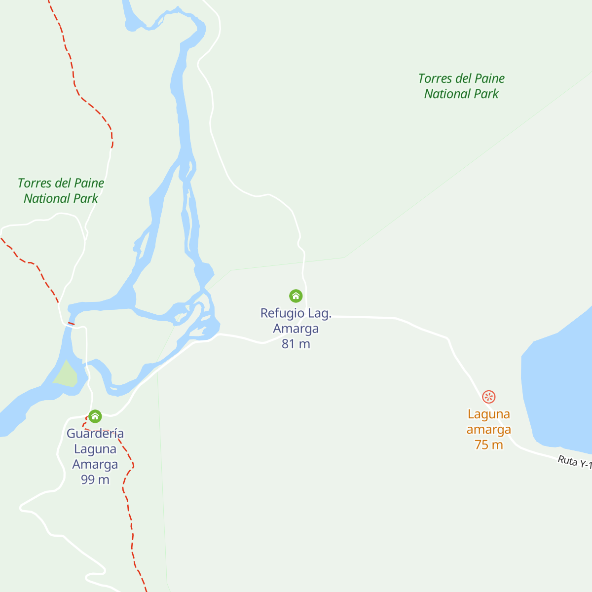 Refugio Lag. Amarga map