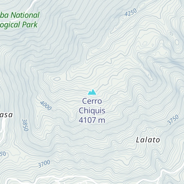 Map of Cerro Chiquis