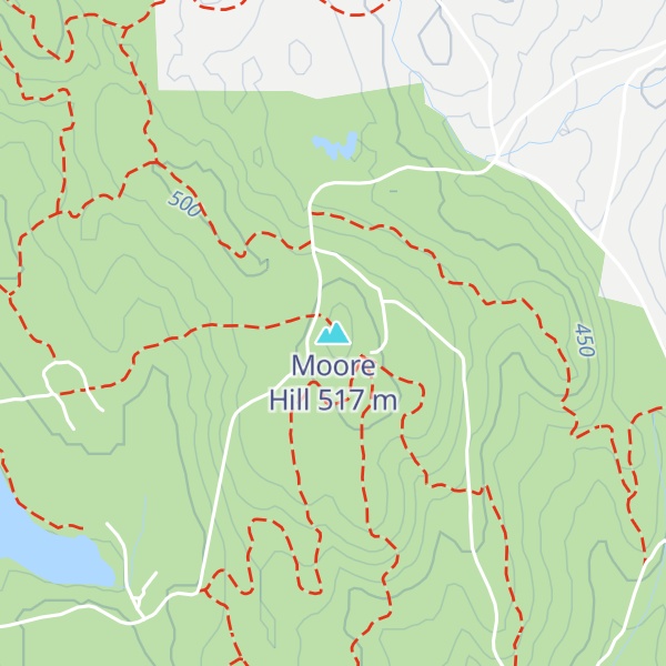 Map of Moore Hill