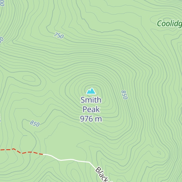 Map of Smith Peak
