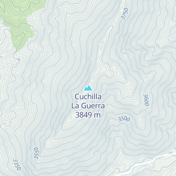 Map of Cuchilla La Guerra