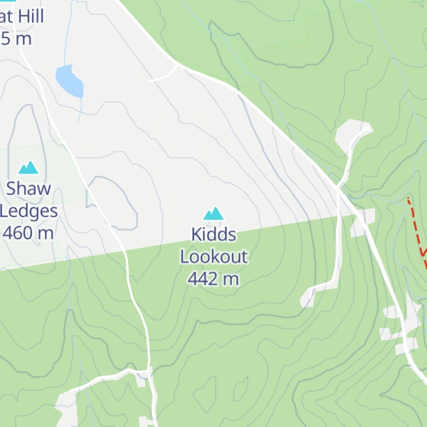 Map of Kidds Lookout