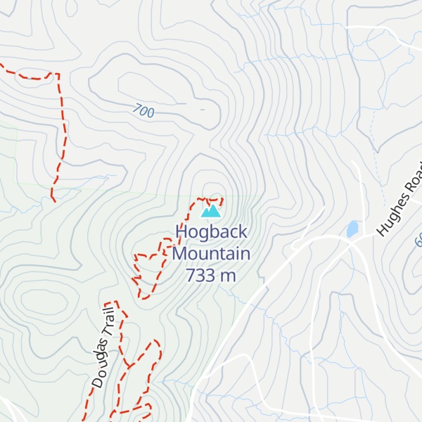 Map of Hogback Mountain