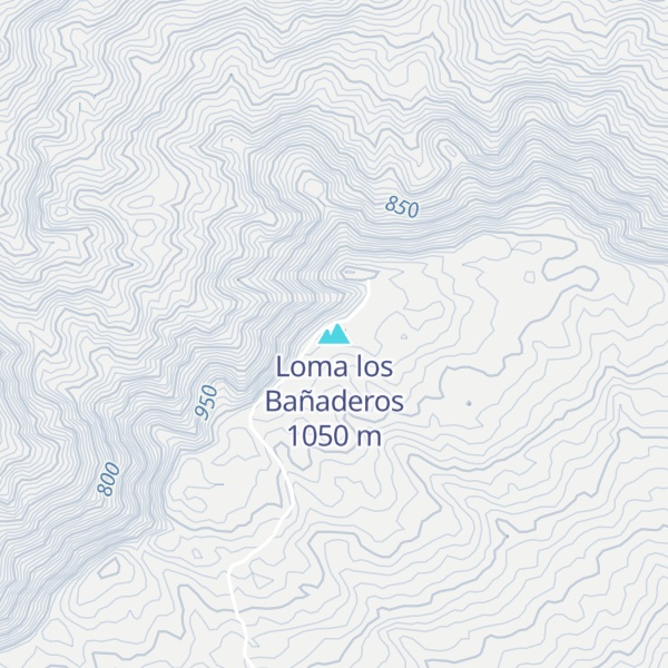 Map of Loma los Bañaderos