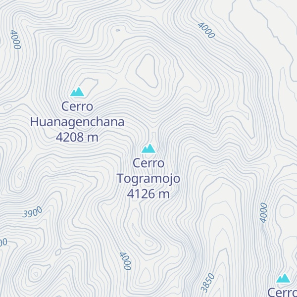 Map of Cerro Togramojo