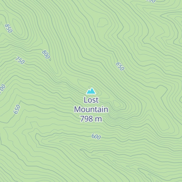 Map of Lost Mountain