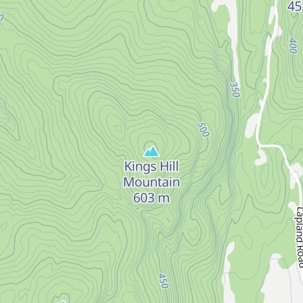 Map of Kings Hill Mountain