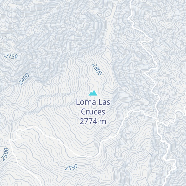 Map of Loma Las Cruces