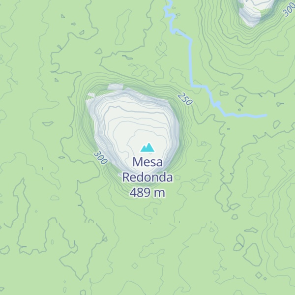 Map of Mesa Redonda