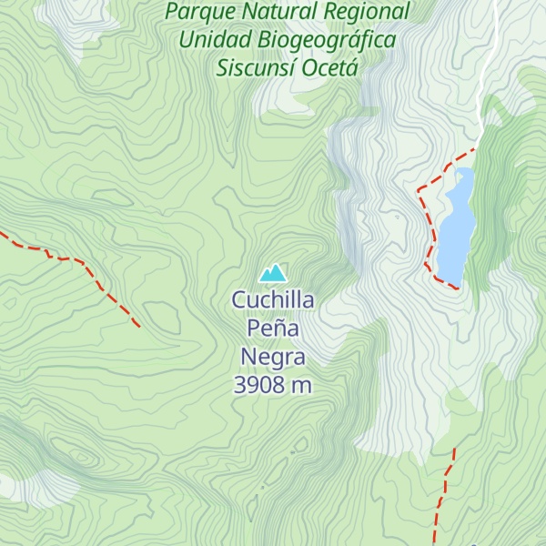 Map of Cuchilla Peña Negra