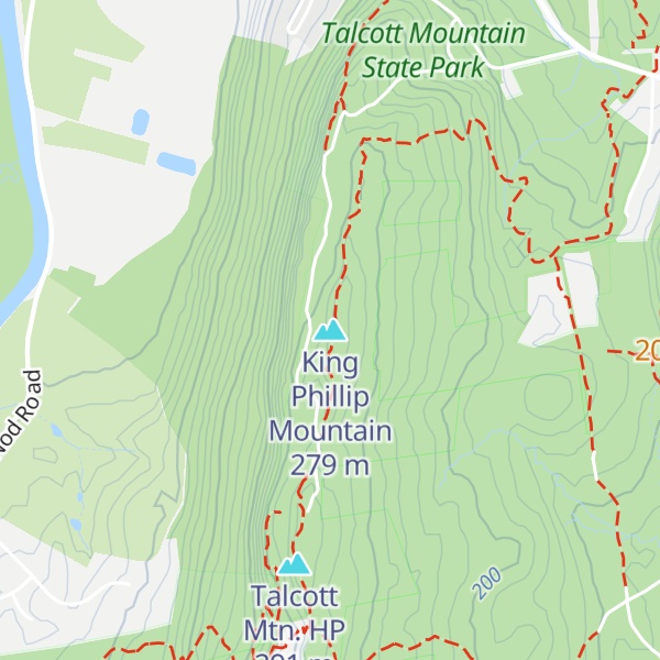 Map of King Phillip Mountain