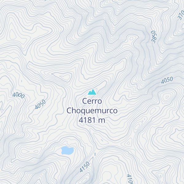 Map of Cerro Choquemurco