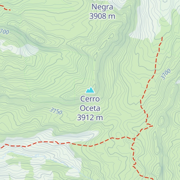 Map of Cerro Oceta