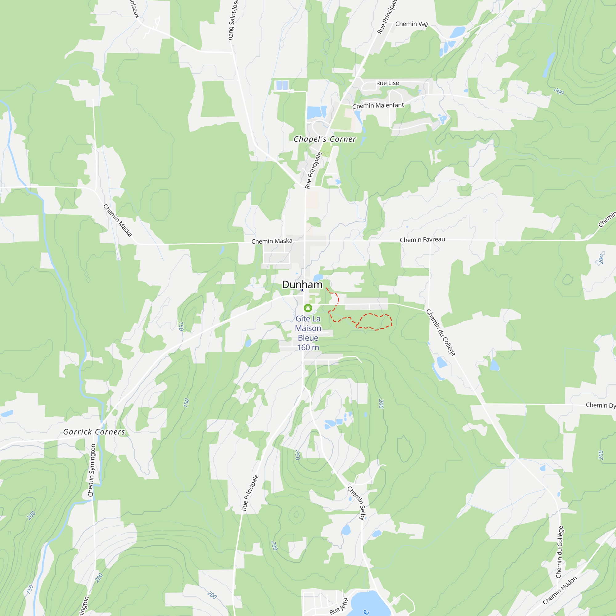 Gîte La Maison Bleue map