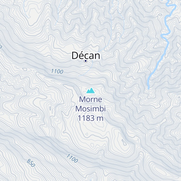 Map of Morne Mosimbi