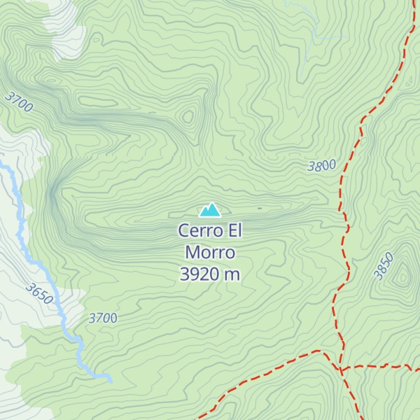Map of Cerro El Morro