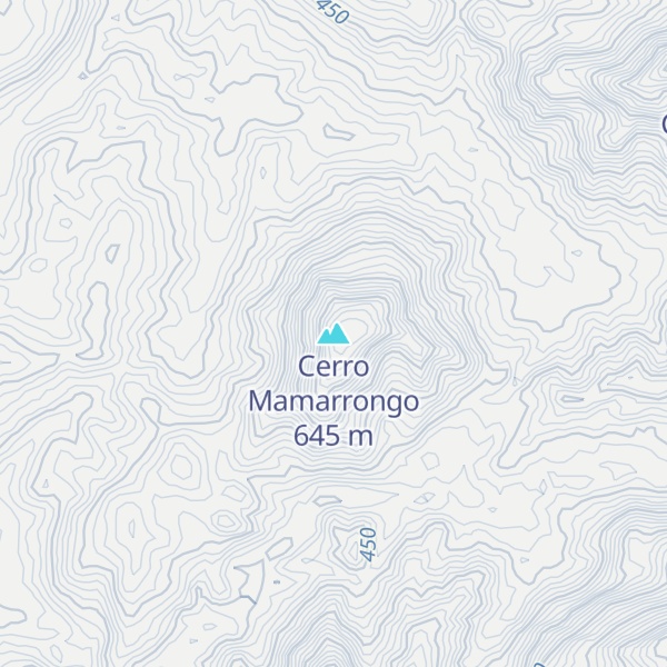 Map of Cerro Mamarrongo