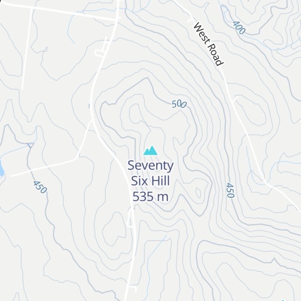 Map of Seventy Six Hill
