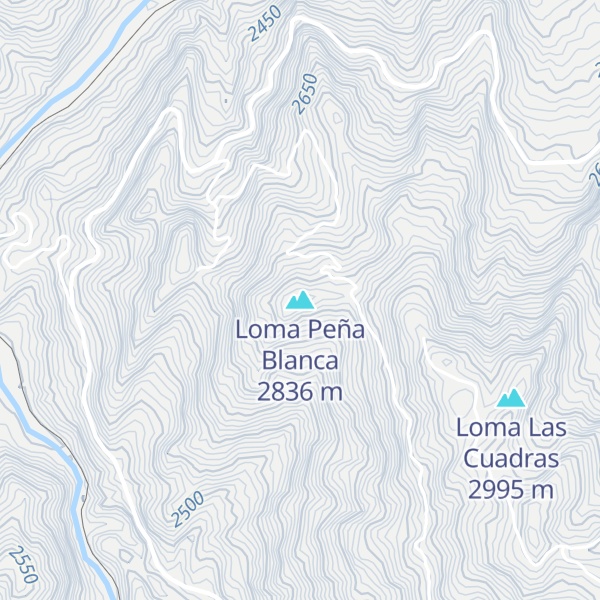 Map of Loma Peña Blanca