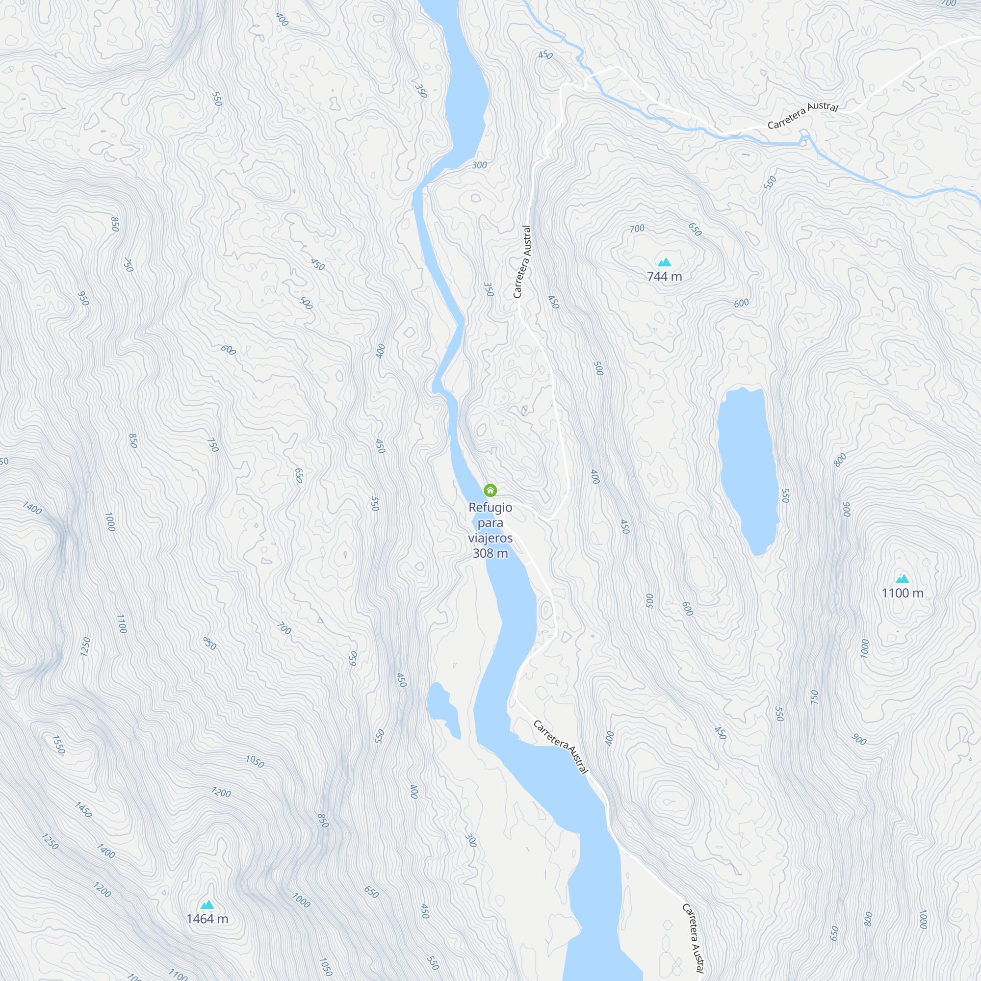 Refugio para viajeros map