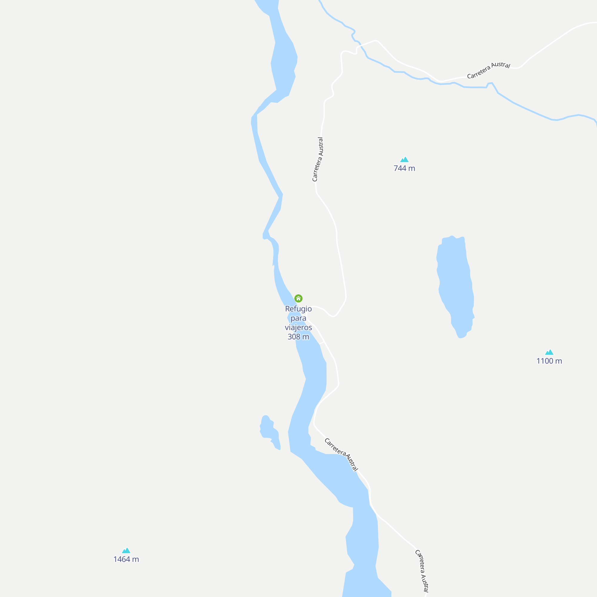 Refugio para viajeros map