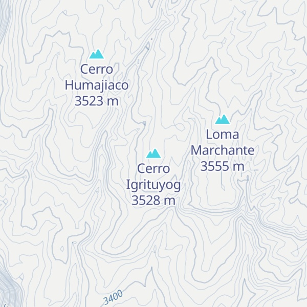 Map of Cerro Igrituyog
