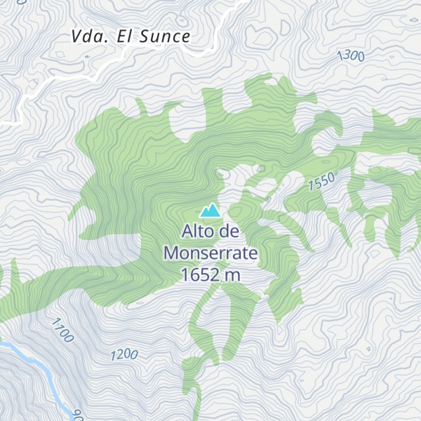 Map of Alto de Monserrate