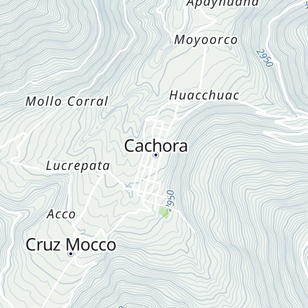 Map of Parque Arqueológico Choquequirao