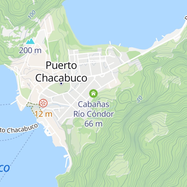 Map of Cabañas Río Cóndor