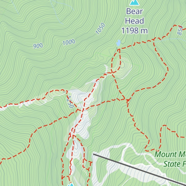 Map of Mount Mansfield
