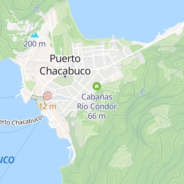 Map of Cabañas Río Condor