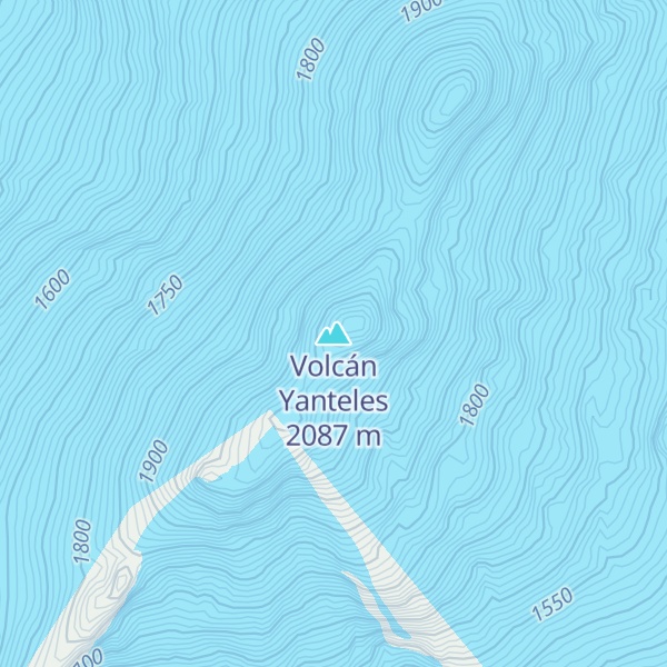 Map of Volcán Yanteles