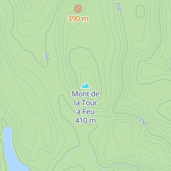 Map of Mont de la Tour à Feu