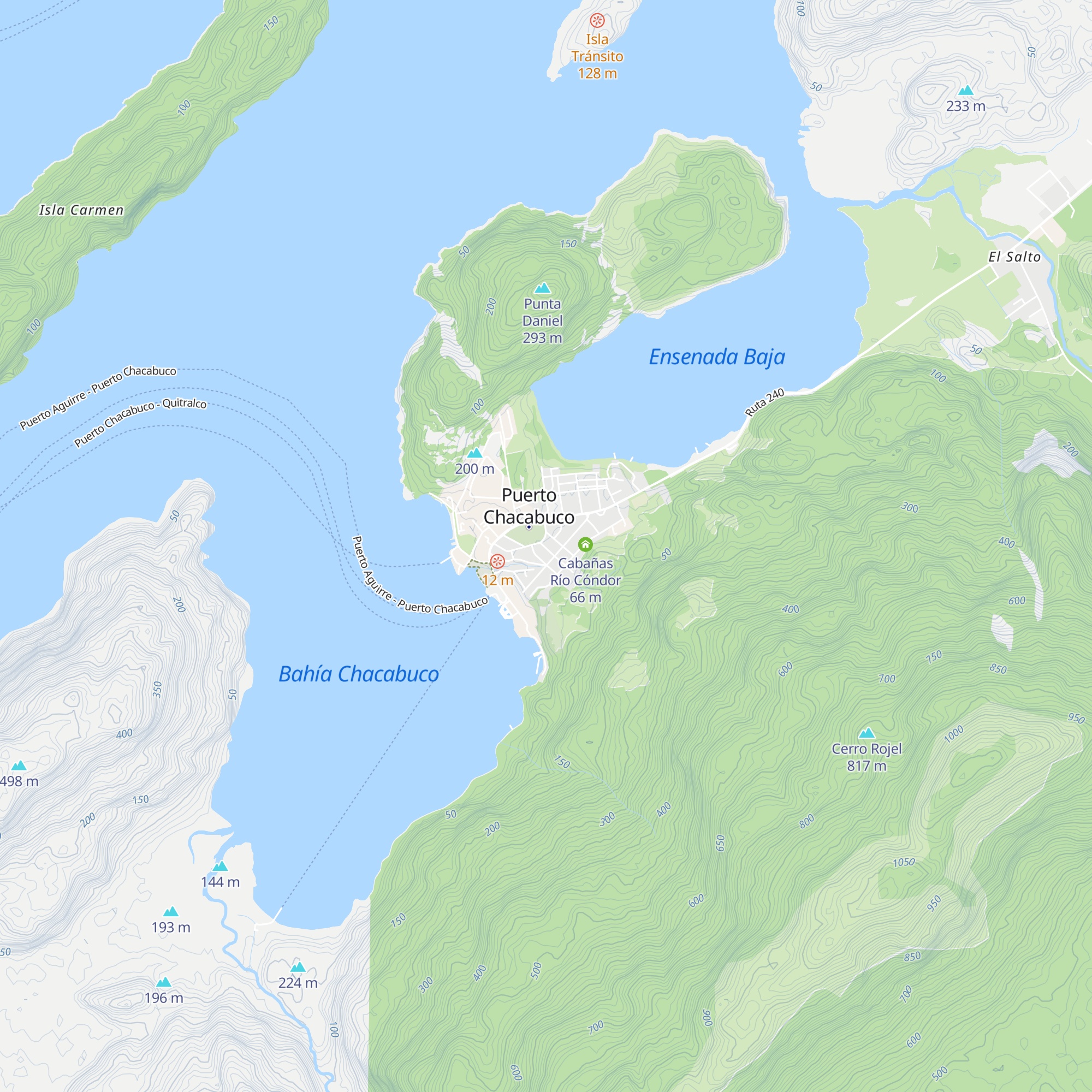 Cabañas R y R map