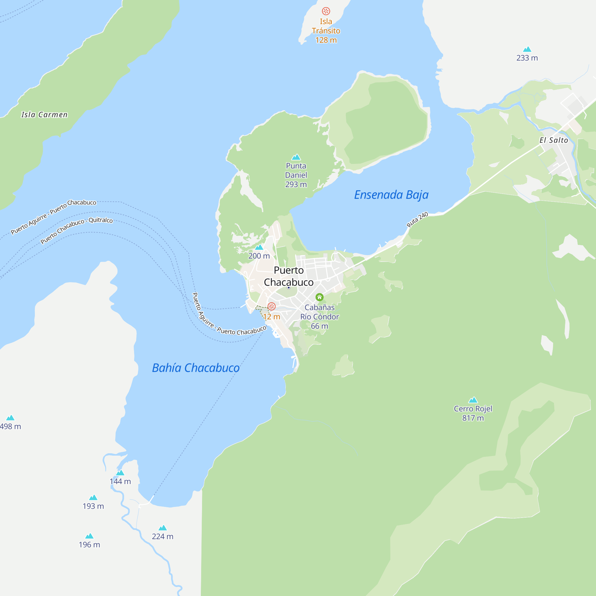 Cabañas R y R map