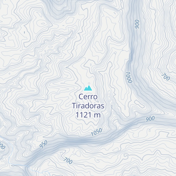 Map of Cerro Tiradoras