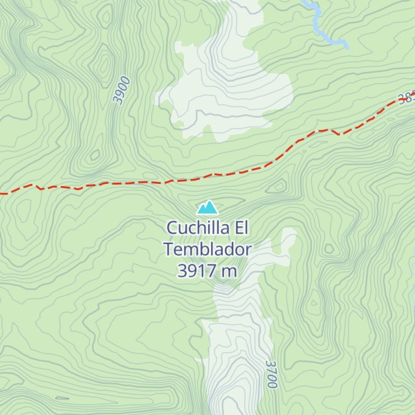 Map of Cuchilla El Temblador