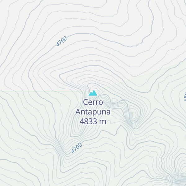 Map of Cerro Antapuna