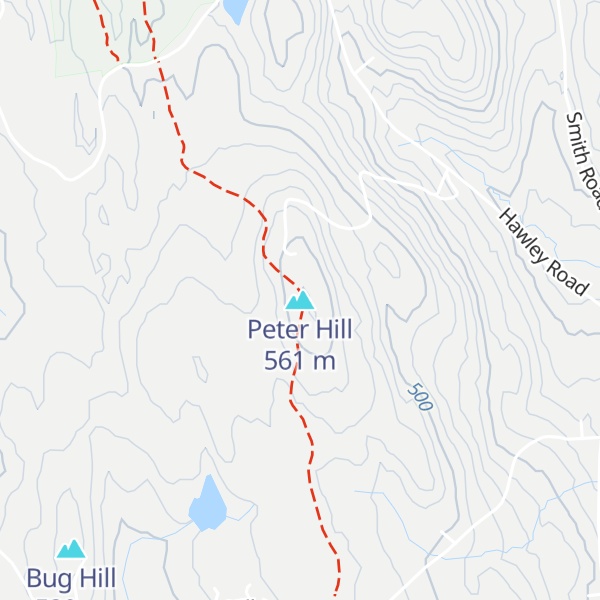 Map of Peter Hill