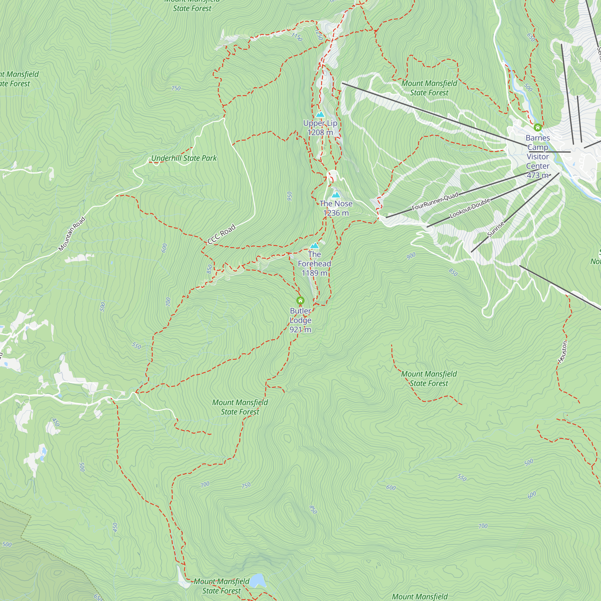 Butler Lodge map