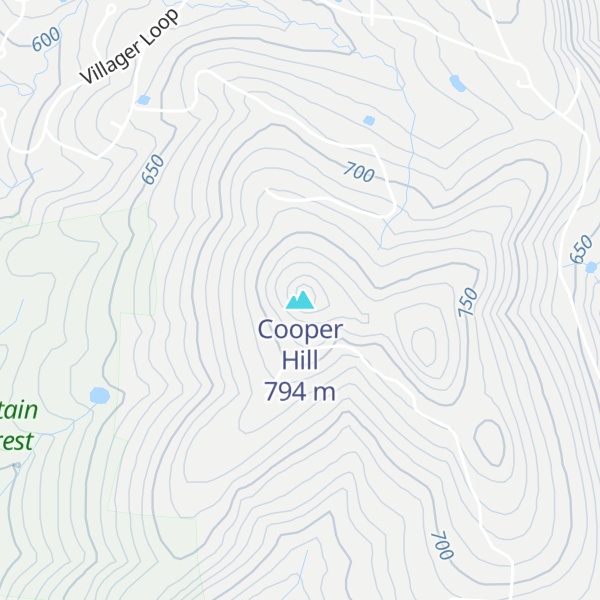 Map of Cooper Hill