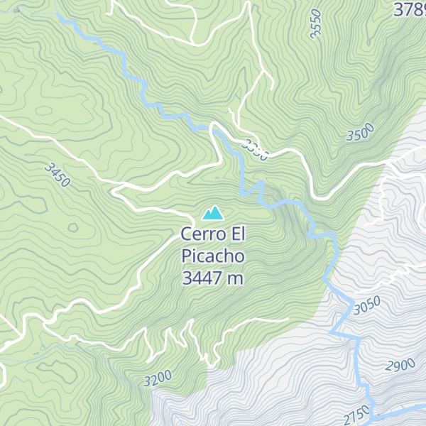 Map of Cerro El Picacho
